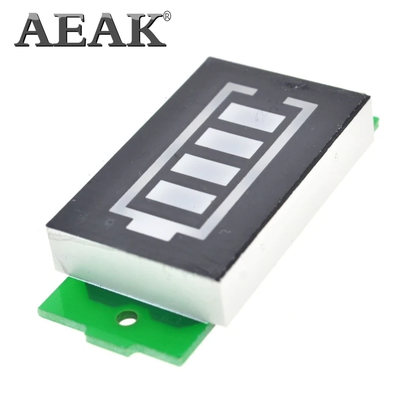 Индикатор емкости литиевого аккумулятора AEAK 1S 4S 3 7 в 4 2 синий дисплей тестер