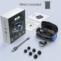 wireless headphone waterproof earbuds headsets with microphone tws wireless 5 0 earphone touch control 9d stereo
