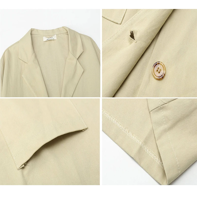 Тренч Женский однотонный простой однобортный универсальное пальто для женщин s