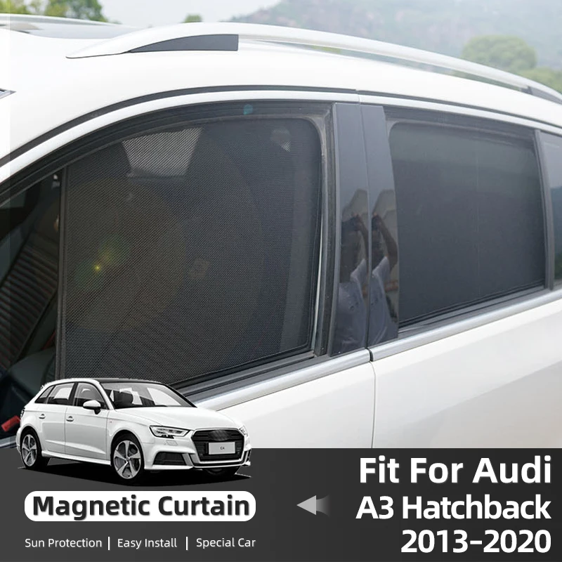 

For Audi A3 Hatchback 8V 2013-2020 Magnetic Car Side Window Sun Shade Windshield Sun Visor Sunshade Protection