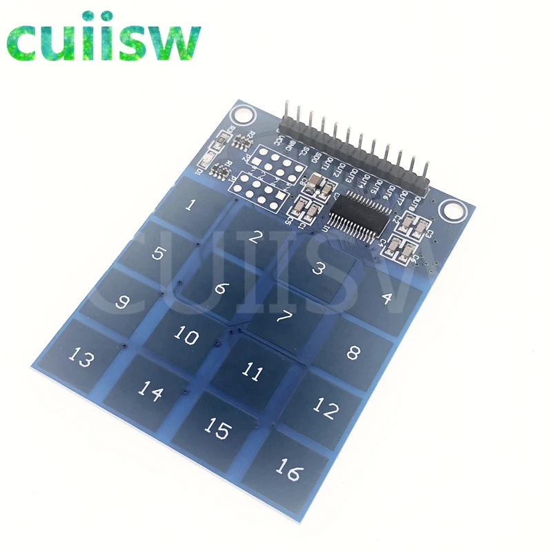TTP229 16-канальный 16-полосный цифровой емкостный сенсорный модуль переключателя