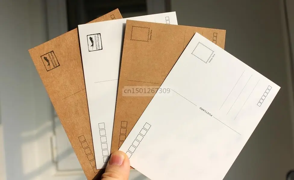 

White Postcard Blank Matte Kraft Post Cards Size 10*14cm Cardstock Paper Thick 300gsm - You Choose Quantity And Color