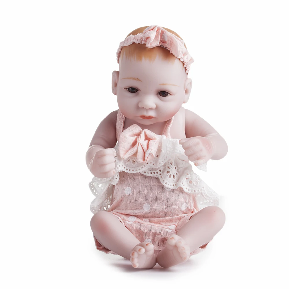 25 см силиконовые куклы для новорожденных реалистичные с открытыми глазами