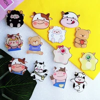 xuqian 2022 fashion 20pcs with acrylic cute cartoon brooch for schoolbag pendant little girl costume jewelry a0144