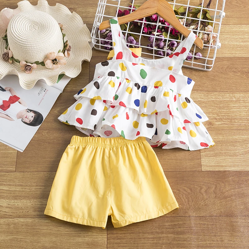 

Children Clothing Supender Shorts Set Outfits White Shirt Tops 2pcs Clothing 2-6 Years Summer Cool Cute Kids Clothes Outing
