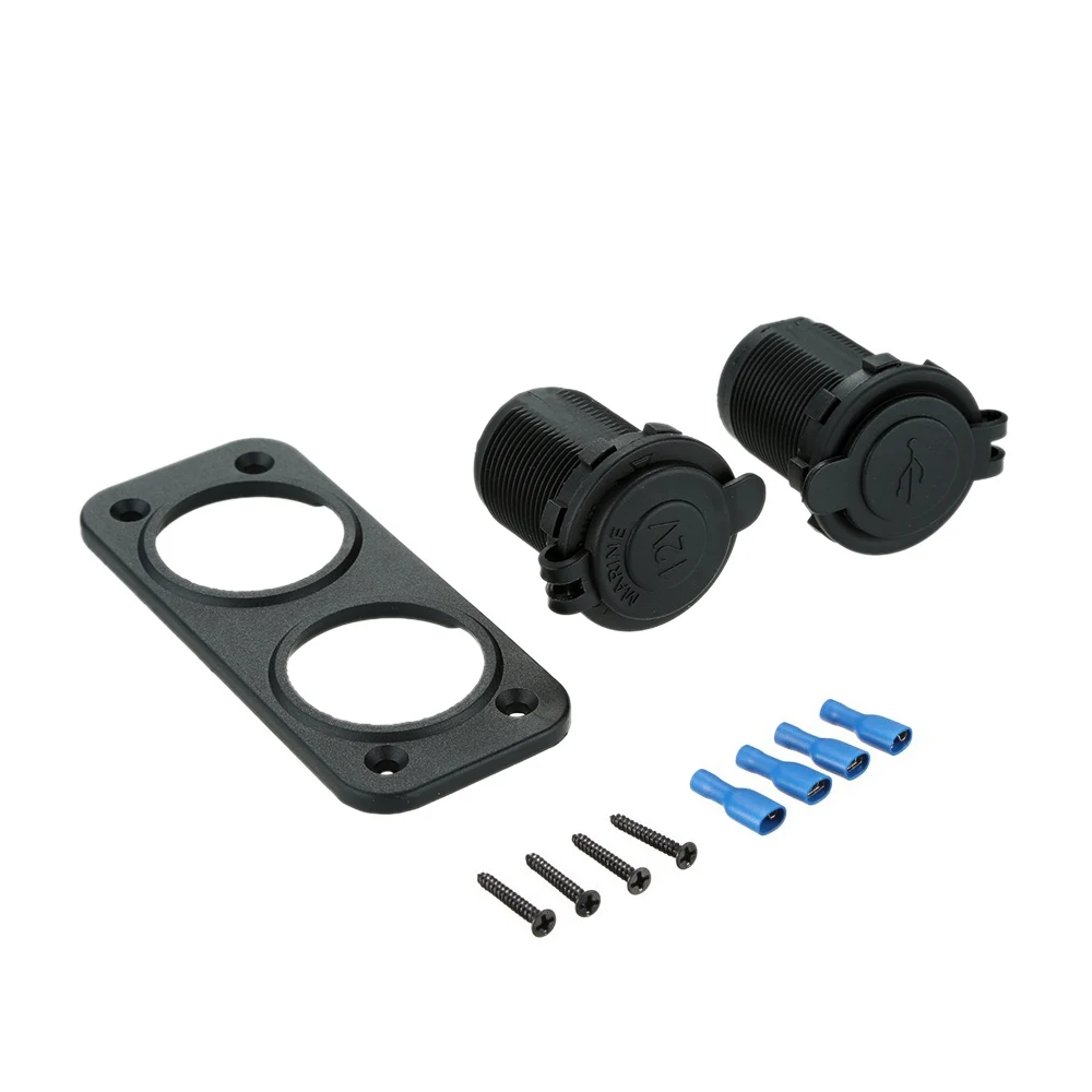 2 USB 5V/1A 5V/2.1A Sockets with Car Cigarette Lighters Power for Truck Motorcycle Boat ATV Charger | Автомобили и мотоциклы