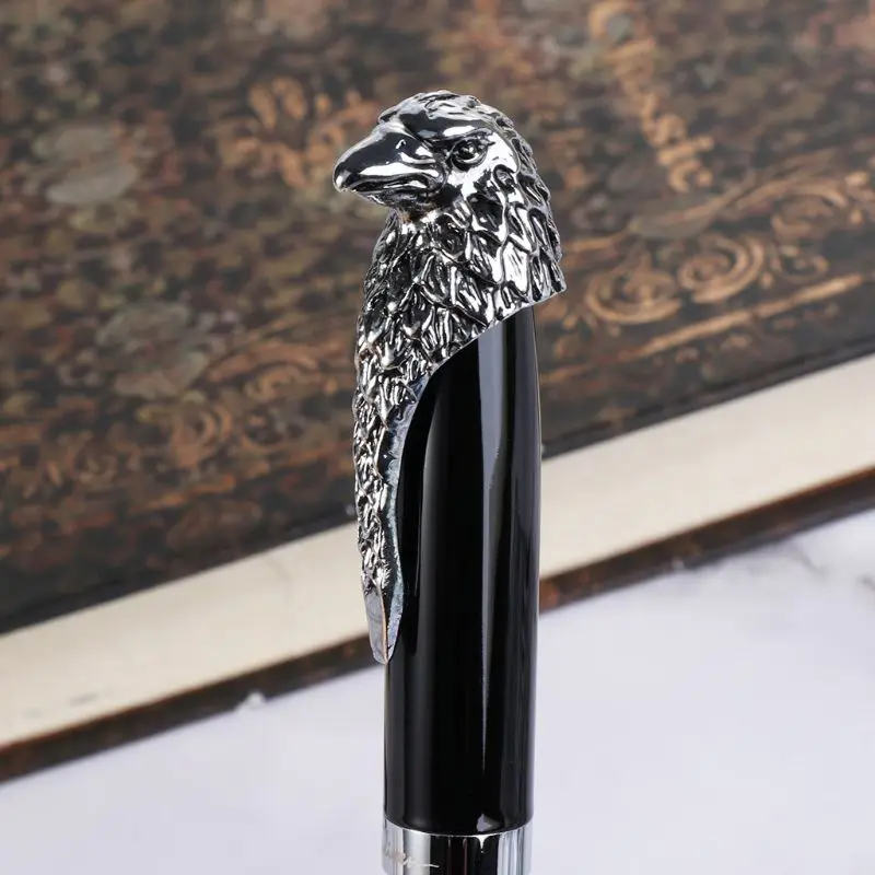 Ручка перьевая с зажимом в виде Головы Орла и совы 0 7 мм| |