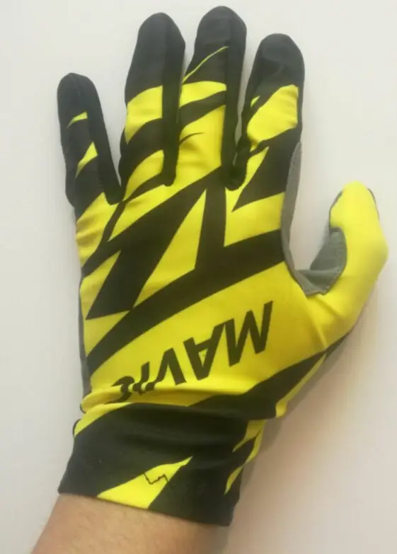 Велосипедные перчатки MAVIC гелевые спортивные ударопрочные митенки с пальцами