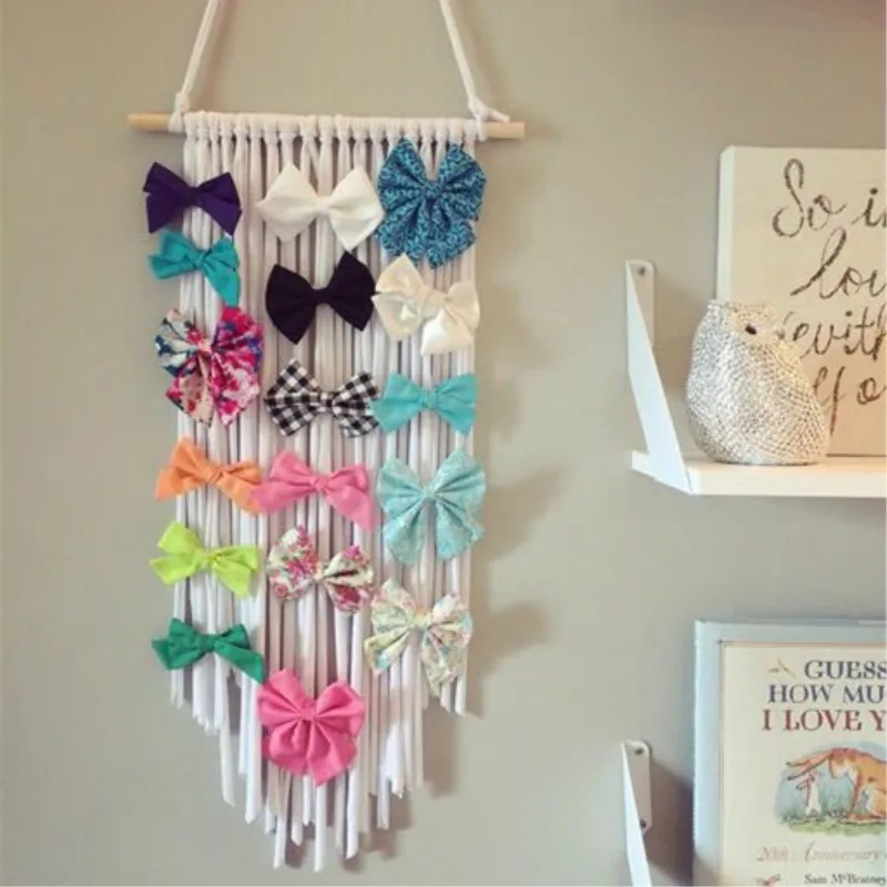 Банты для волос девочек в скандинавском стиле пояс хранения заколки