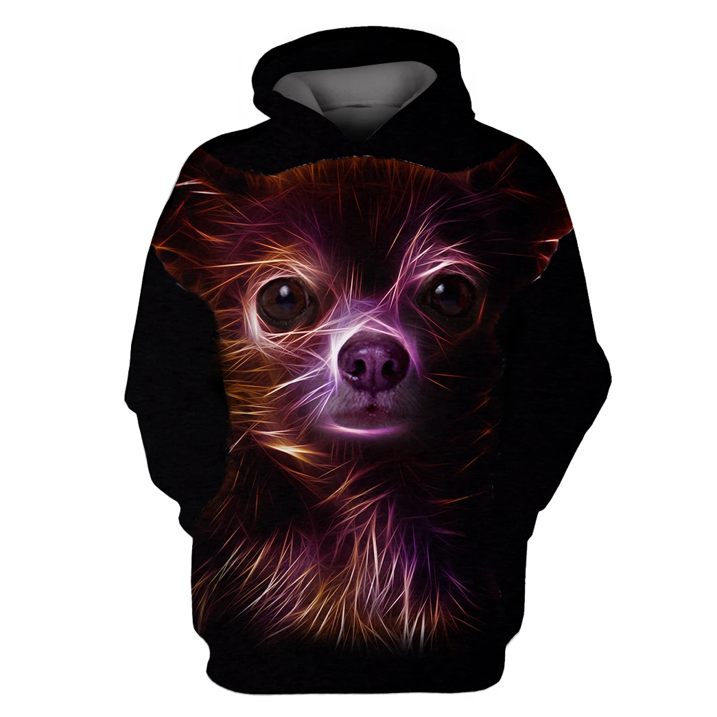 

3D printing T-shirt men cute animal head black hoodie sweater anime 110-6XL 2021 new