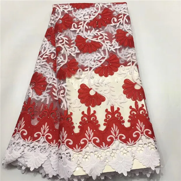 

Peach+White African Lace Fabric High Quality French Net Embroidery Tulle Lace Nigerian Stones Fabric For Wedding Party Dress E10