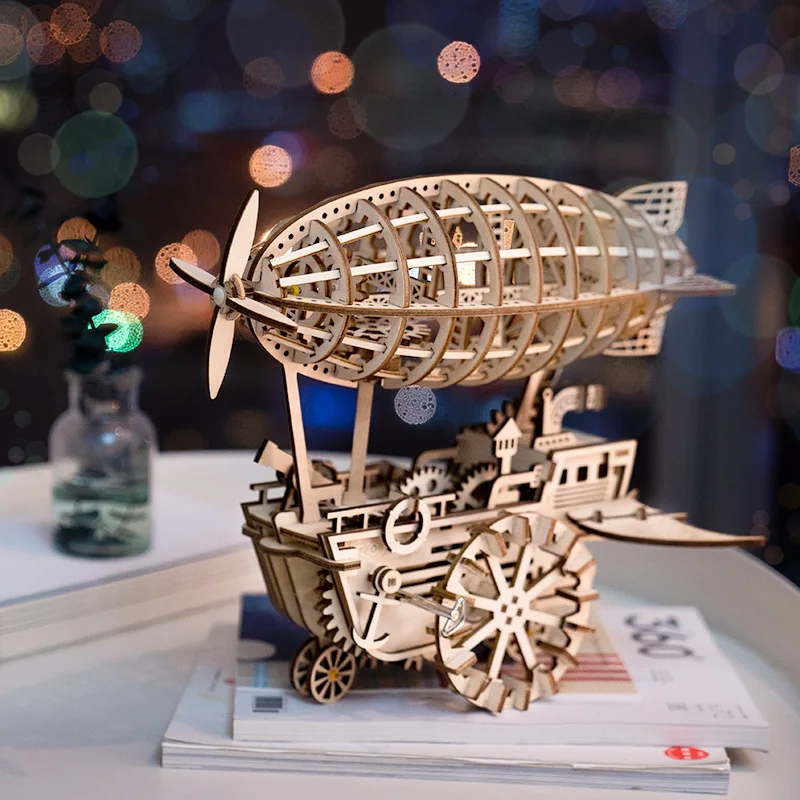 Robotime 4 вида DIY лазерная резка 3D механическая модель деревянная игра головоломка сборка игрушка подарок для детей и взрослых для дропшиппинг