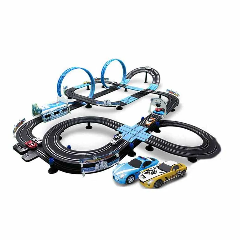 

1:64 Track Racing Toy Electric Railway Track Toy Set Racing Track Double Remote Control Car Children's Toys Slot Car Toys