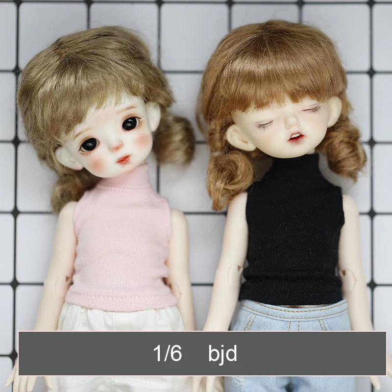 

D03-P156 children handmade toy 1/6 BJD.SD Doll Accessories doll clothes Sleeve high collar bottoming vest 1pcs