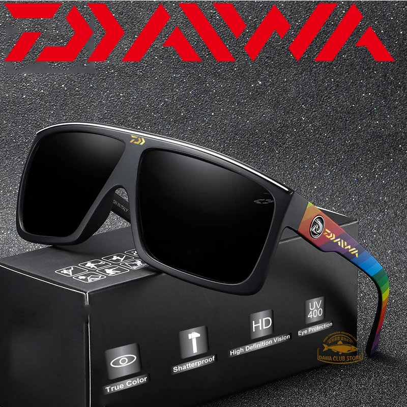 

2020 Daiwa Модные солнцезащитные очки новая Большая оправа для верховой езды спортивные ветрозащитные солнцезащитные очки мужские уличные очк...