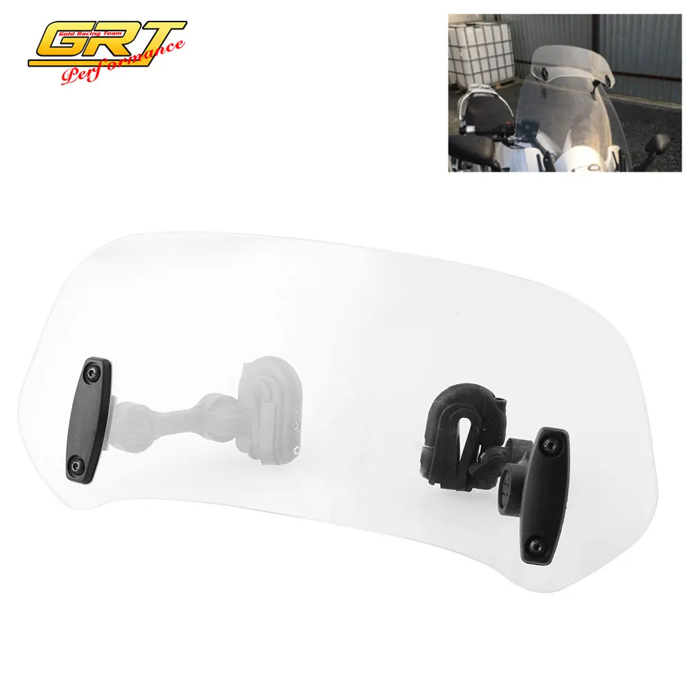 Мотоцикл ветровое стекло Ветер Регулируемый дефлектор спойлер защита