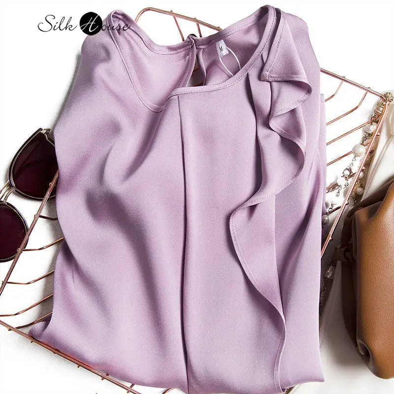 

2020 Ранняя осень модная новинка 19 мм Тяжелая шелковая рубашка Элегантная Женская лента