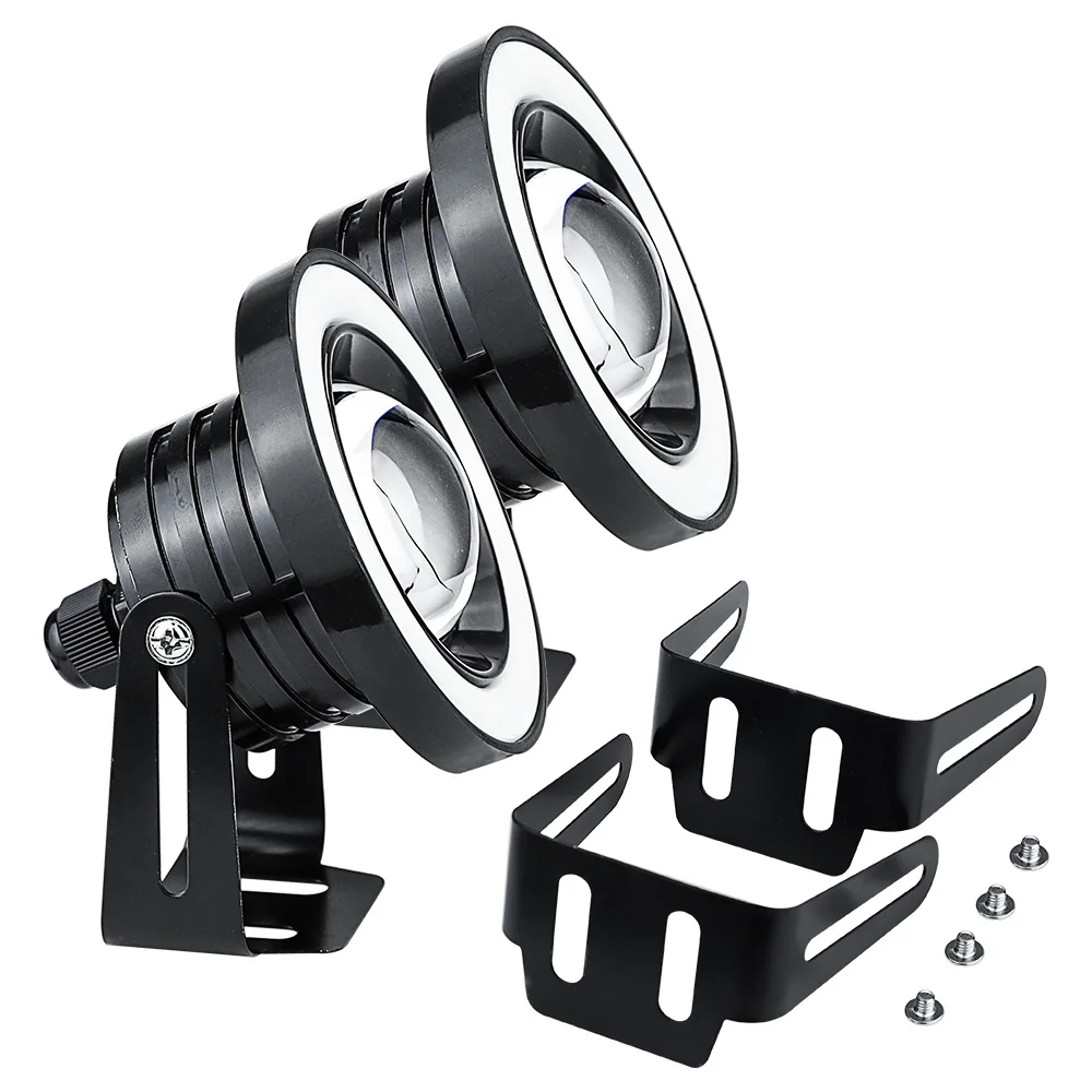 

Halo Angel Eye bulb Kit Plastic Replacement With Mounting Brackets 2pcs 3inch