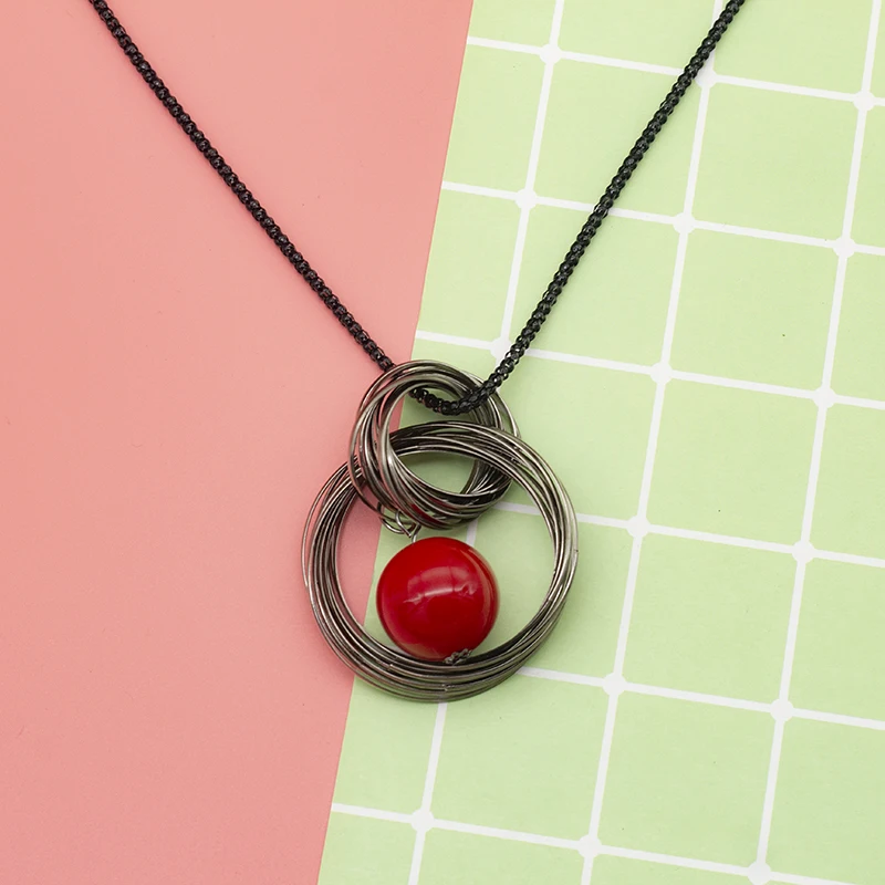 Новое поступление женское ожерелье с подвеской милое Универсальное длинное