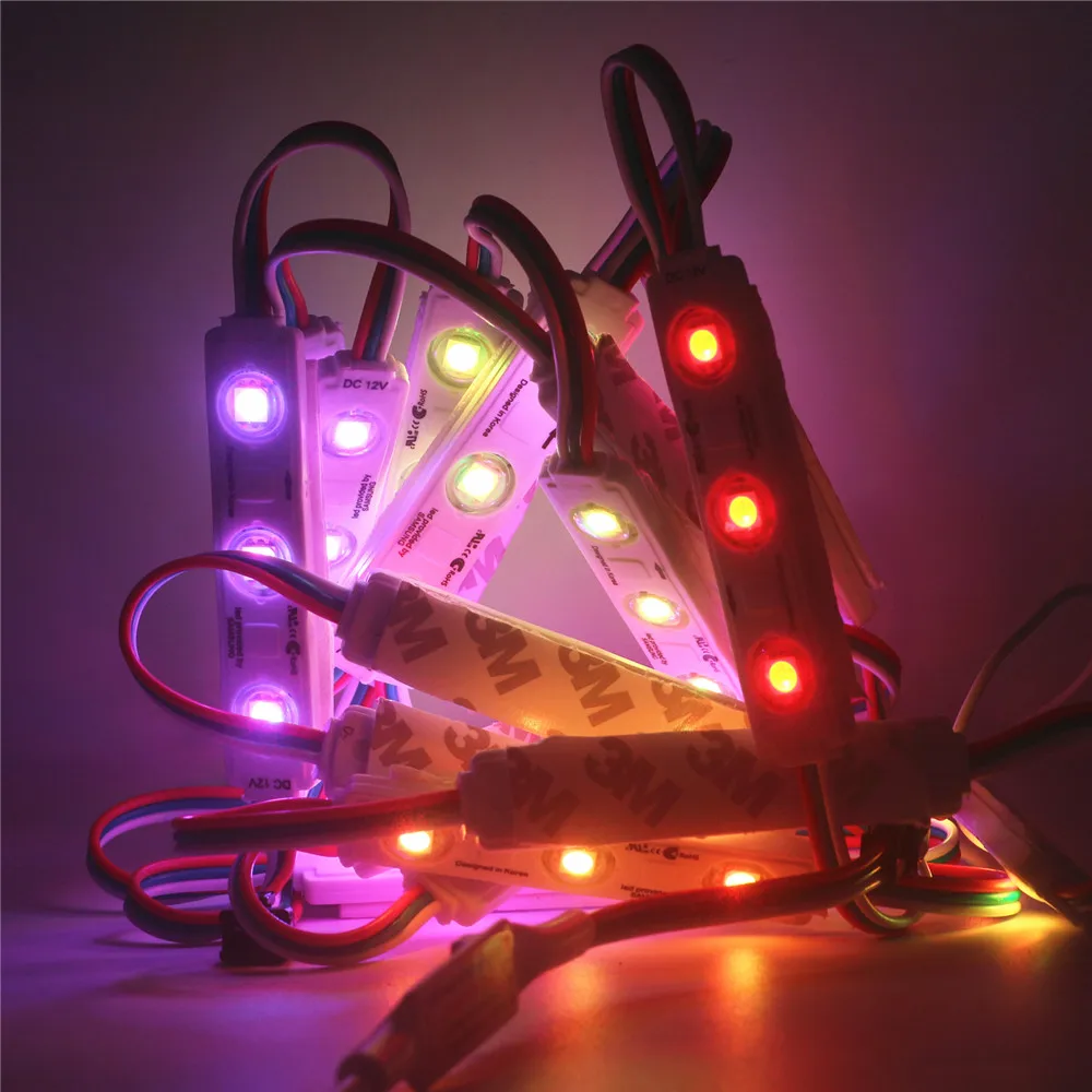 DC12V SMD 5050 RGB светодиодный модуль WS2811 пикселей цифровой полноцветный впрыск знак