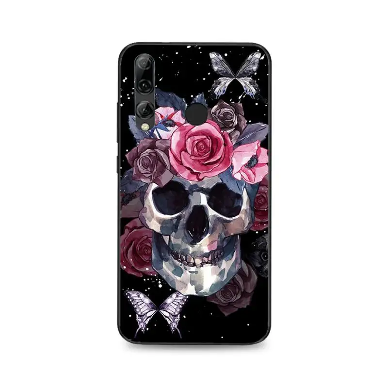 

Babaite Rose Skeleton Hand Skull Soft Phone Case Cover For Huawei Honor 8X 9 10 20 Lite 7A 7C 10i 9X play 8C 9XPro