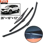 3 шт. набор лезвий стеклоочистителей для Renault Captur Kaptur 2020 2019 2018 2017 2016 26 