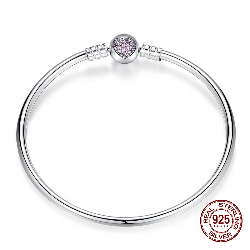 Женский браслет из серебра 925 пробы оригинальный с бусинами для самостоятельного