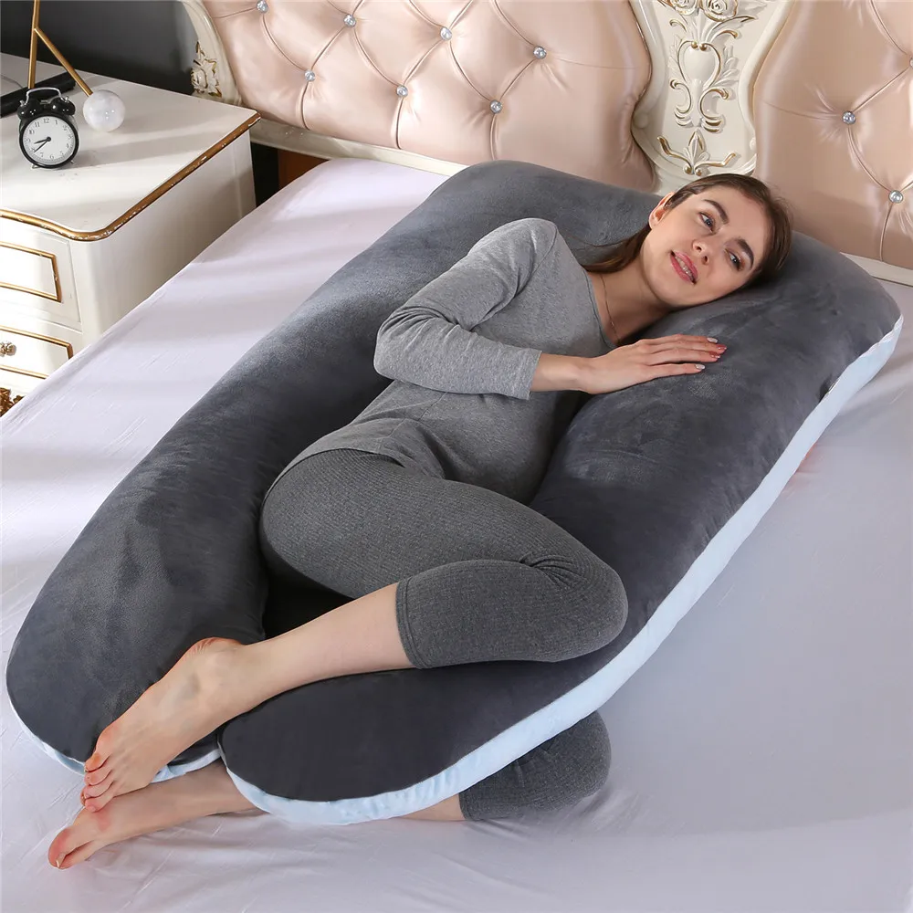 

Sleeping Support Pillow For Pregnant Cotton Pillowcase U Shape Maternity Pillows Pregnancy Side Sleeper Bedding
