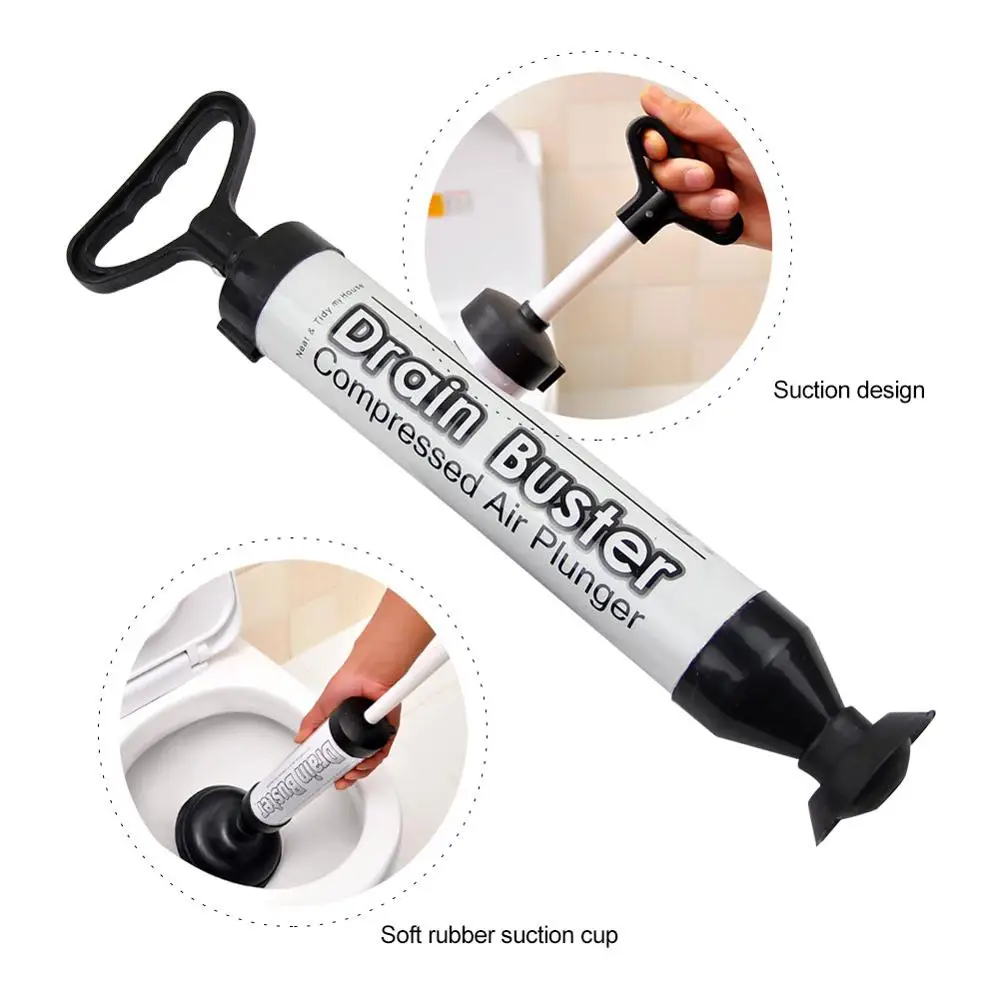 bathtubs powerful dredger cleaner air toilet drain plunger high pressure bathroom vacuum shower manual sink pump with suckers free global shipping