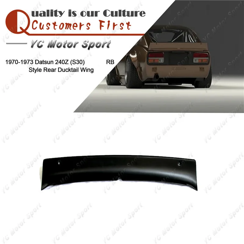 Car Accessories FRP Fiber Glass PD Style Rear Spoiler Fit For 1970-1973 Datsun 240Z (S30) RB Trunk Wing | Автомобили и мотоциклы