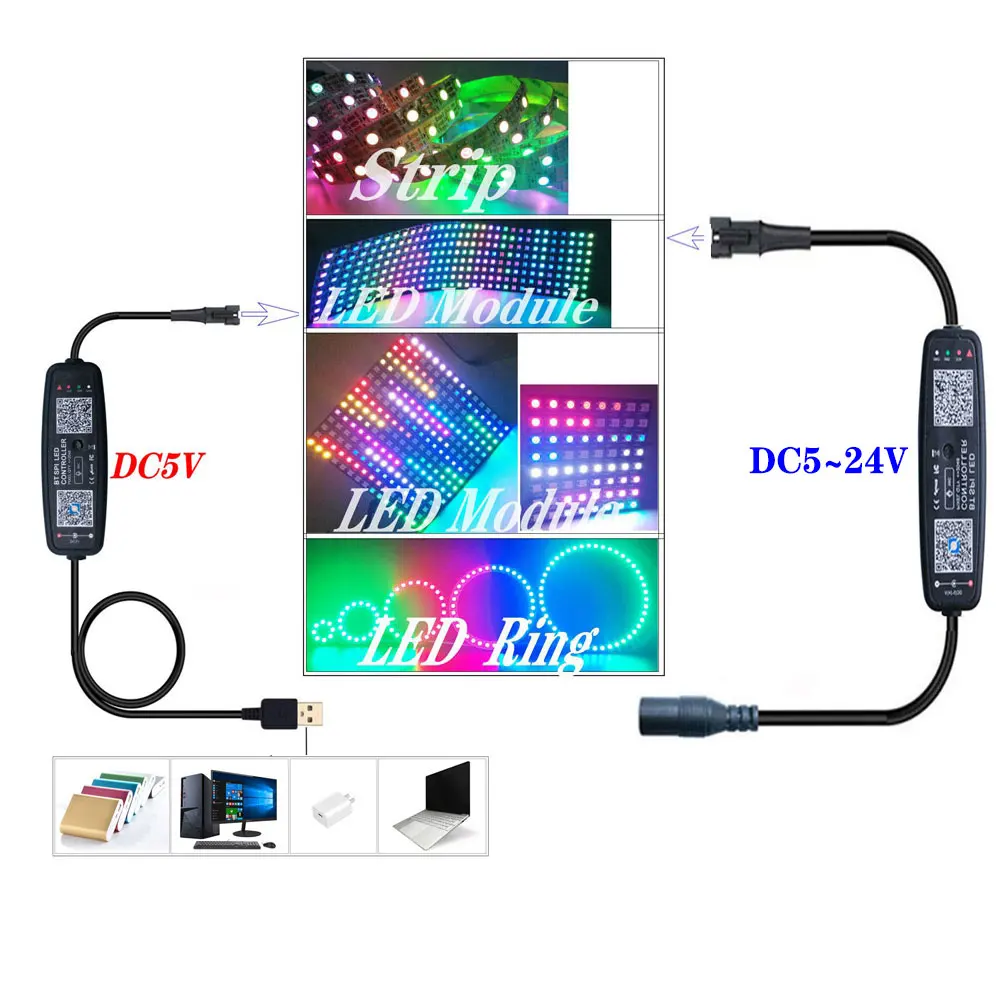DC5-24V 28Key музыкальный контроллер беспроводной Радиочастотный диммер Wifi мобильное