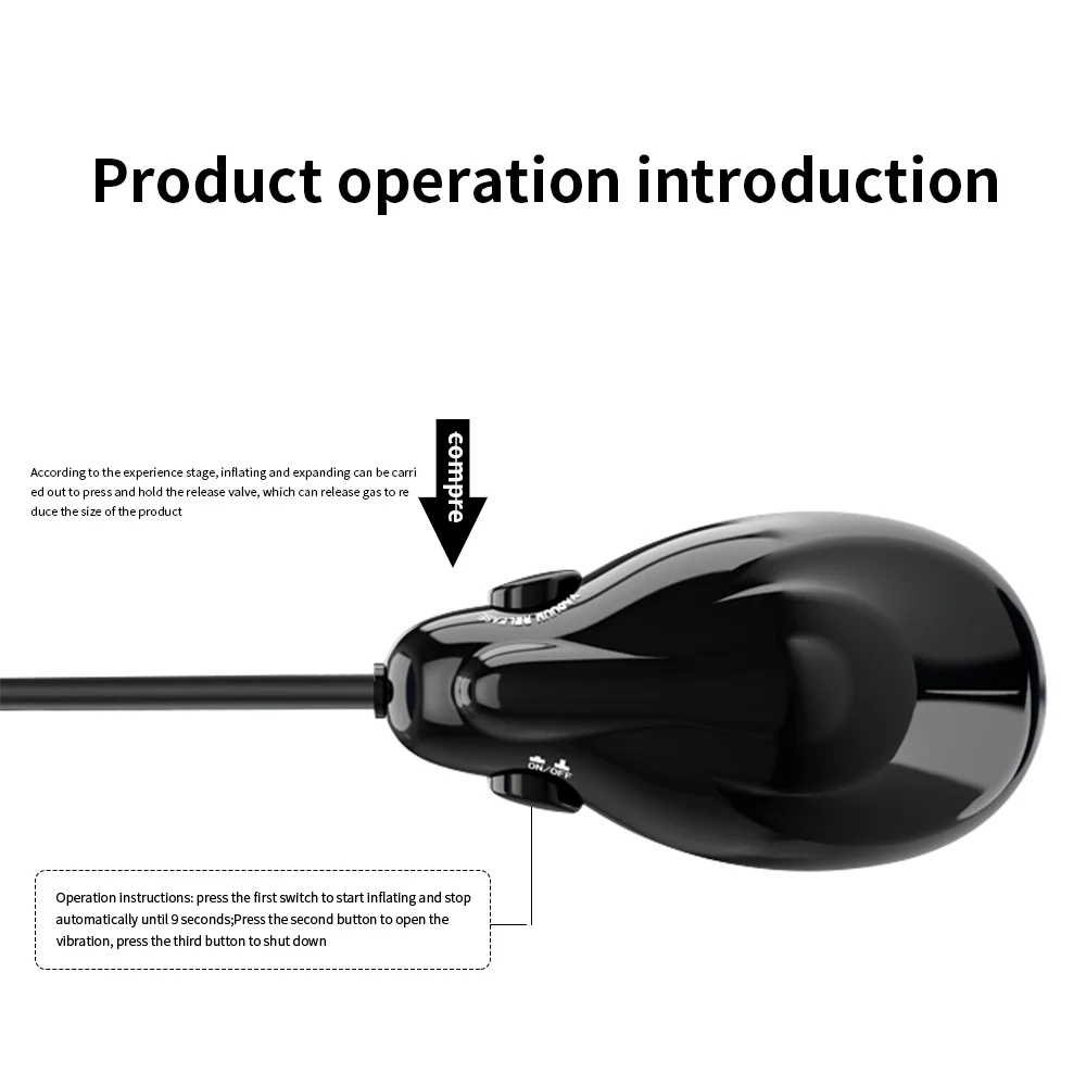 10-дневная надувная Анальная пробка фаллоимитатор с насосом Анальный расширитель