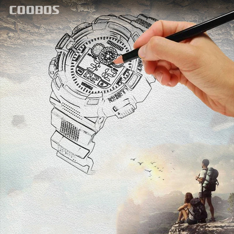 Часы детские электронные спортивные цифровые водонепроницаемые светодиодные