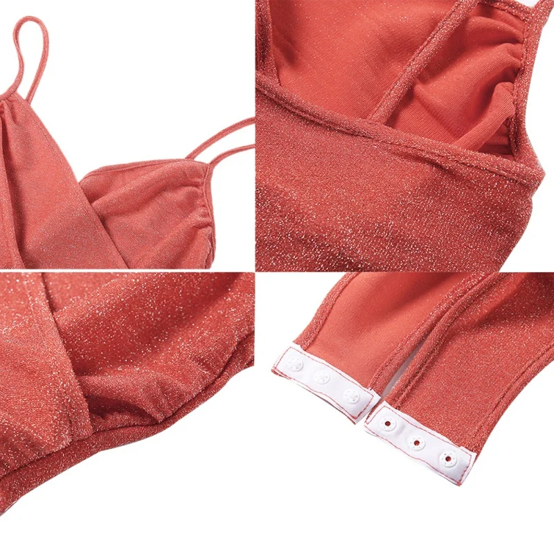 

Black Shining Bodysuit Women Sexy Solid Color Sling Bodysuits Ladies Fashion Tops 2020 NeweeE