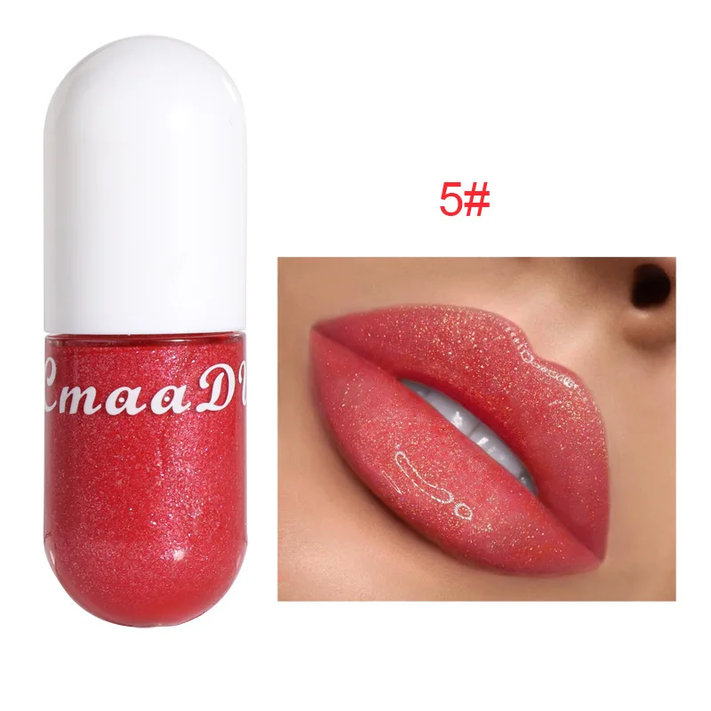 

Diamond Lip Gloss Mermaid Liquid Lipstick 8 Colors Glitter Moisturizing Shinny Shimmer Nourishing Clear Red Lip Tint Cosmetic