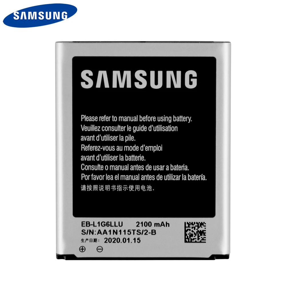 Оригинальная Аккумуляторная батарея Samsung Φ для Galaxy S3 I9300 EB-L1G6LLU I9308 L710 I535 Подлинная