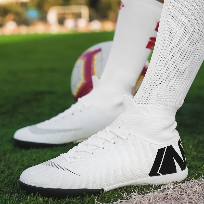 ZHENZU Turf/мужская белая футбольная обувь Детские футбольные бутсы для мальчиков