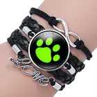 2020 Новое поступление милый черный Кот 7 Звезд Браслет аксессуары кристалл браслет ювелирные изделия браслет с анимэ для женщин лучший подарок на Рождество