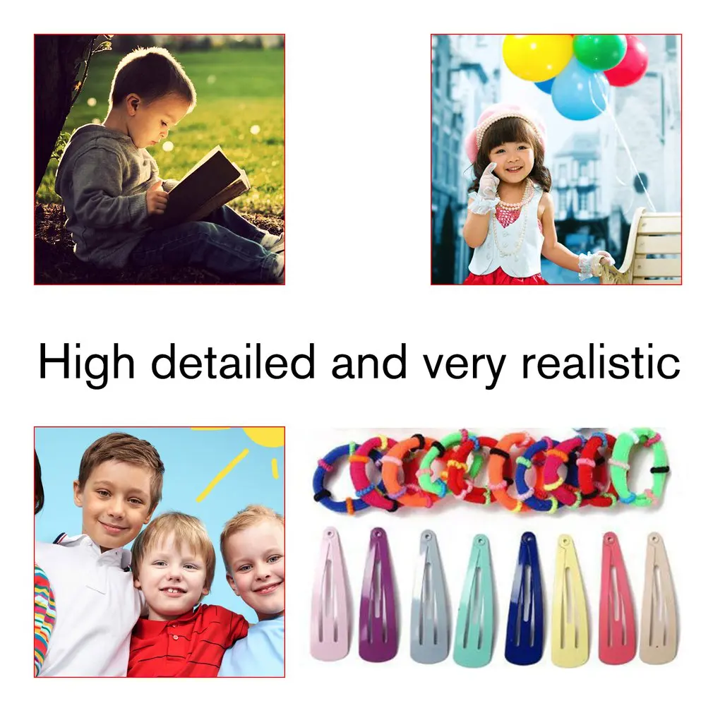 Детские цветные нейлоновые эластичные повязки для волос маленьких девочек Набор