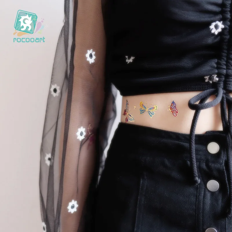 Водостойкая Временная тату-наклейка для женщин и девушек объемная татуировка с