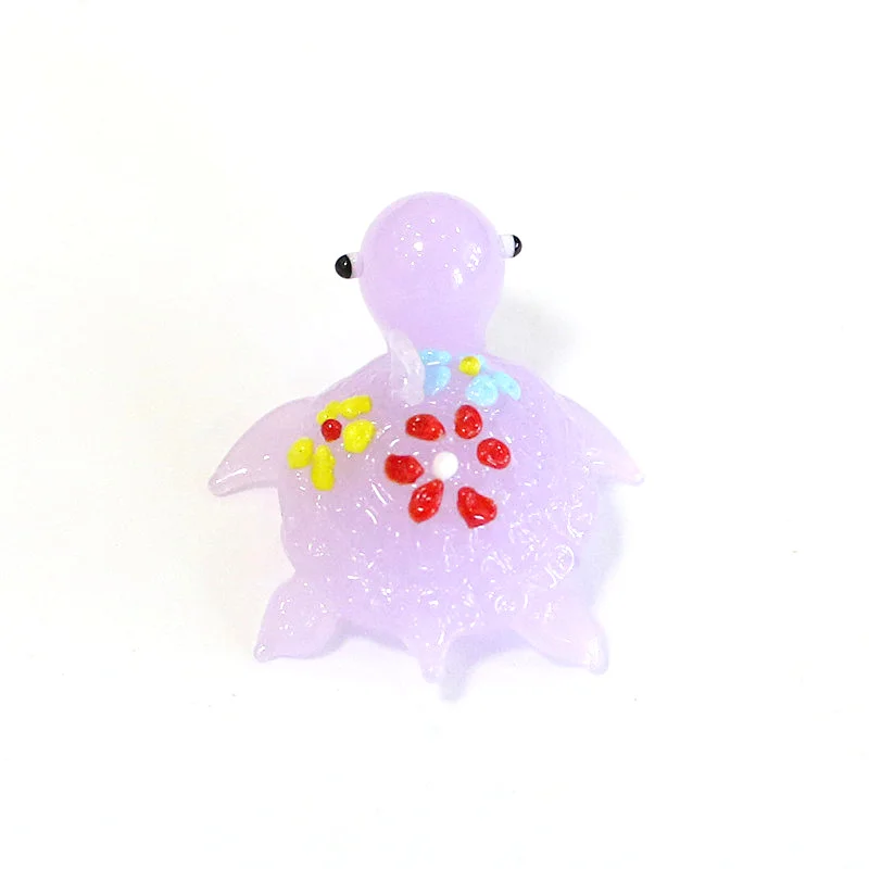 

Hanging Sea Animal Mini Figurines Glass Pendant Kawaii Style Colorful Cute Turtle Craft Ornament Home Aquarium Decor Accessories