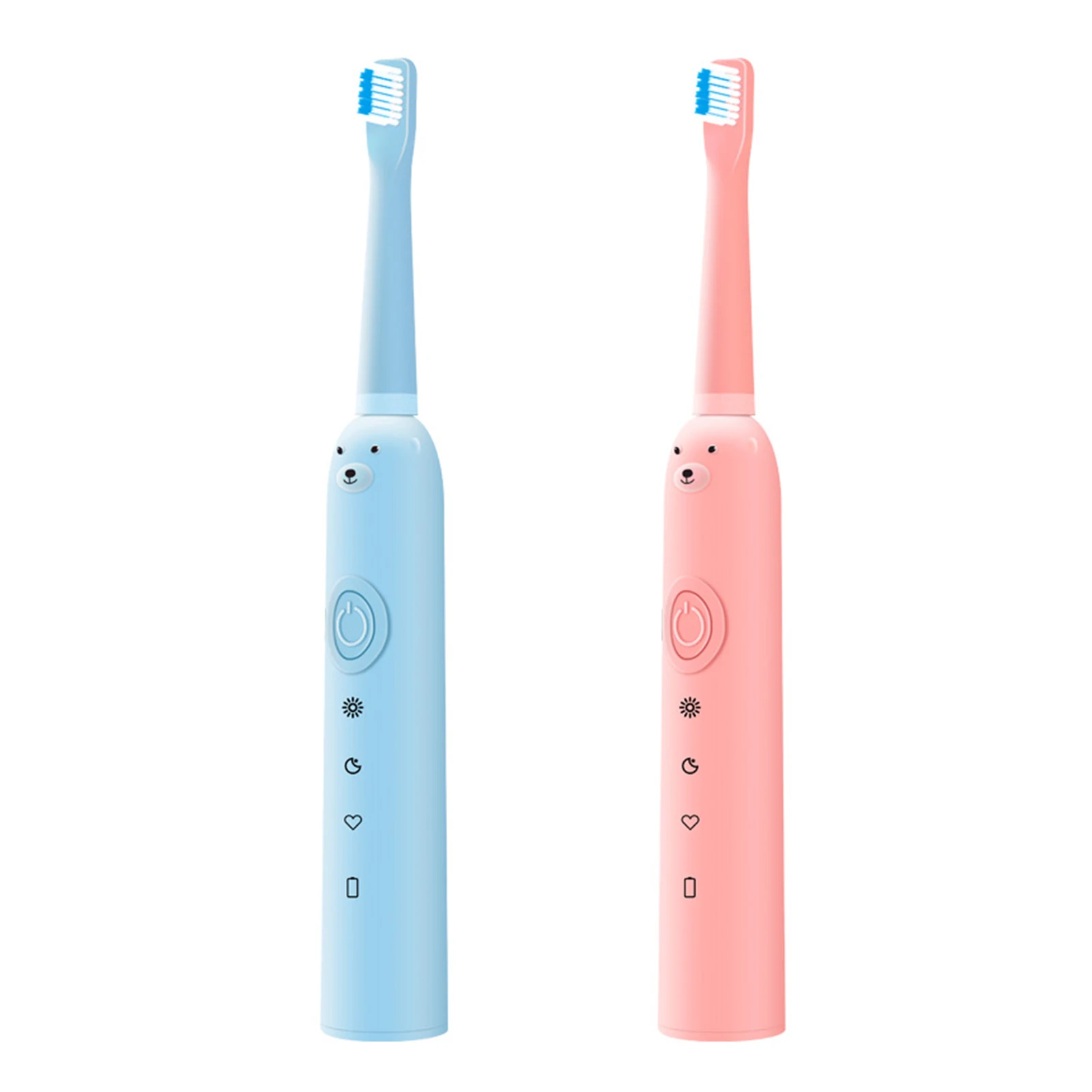 

Kids Electric Toothbrush IPX6 Waterproof Rechargeable Toothbrush 3 Working Modes and 4 Spare Brush Head 3-15 Years Old