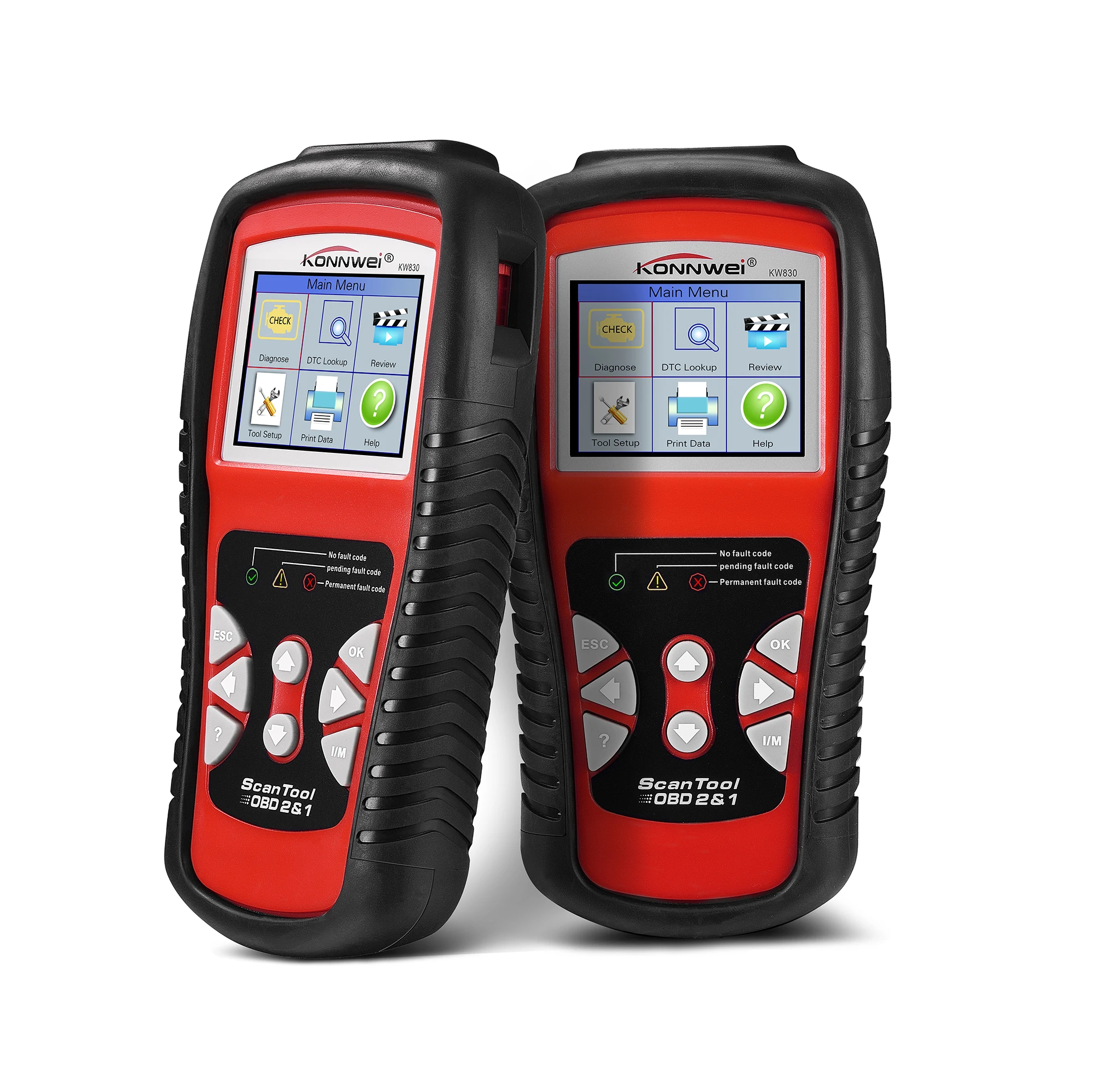 Заводская цена OBDII EOBD CAN Сканер Инструмент KW830 автомобильный считыватель кодов odb2