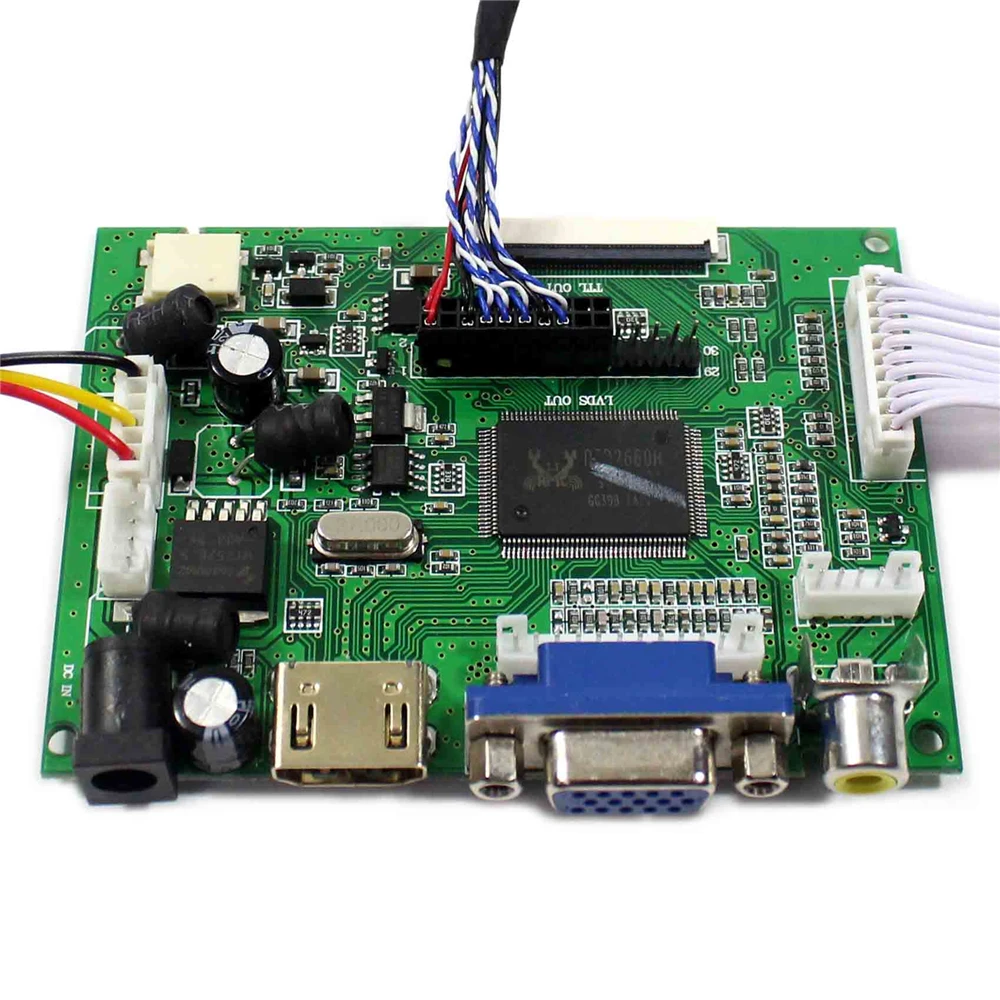 

HDMI+VGA 2AV LCD Controller Board Work For 14.1inch LCD Screen LTN141AT03 M141NWW1 QD14TL01 B141EW01 LP141WX3 1280x800