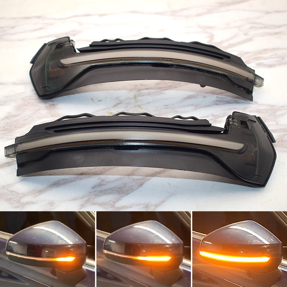 

Smoky black Rolling flash for Audi A3 8V S3 RS3 2013 - 2020 Bright LED Turn Signal Dynamic Side Mirror light blinker Indicator