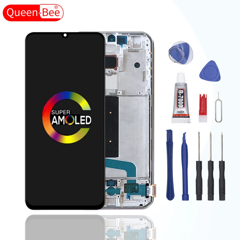 

ORIGINAL For XIAOMI Mi 10 Lite LCD Touch Screen Digitizer Assembly For Xiaomi Mi 10 Lite Display withFrame Replacement
