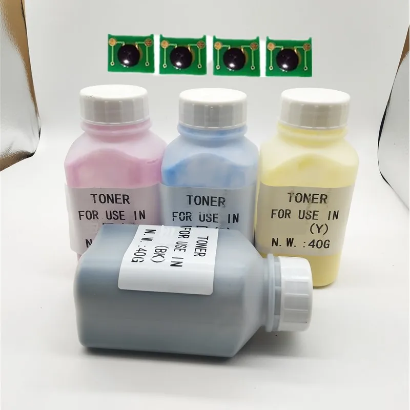 Цветной лазерный тонер-порошок для заправки наборы цветных лазерных принтеров