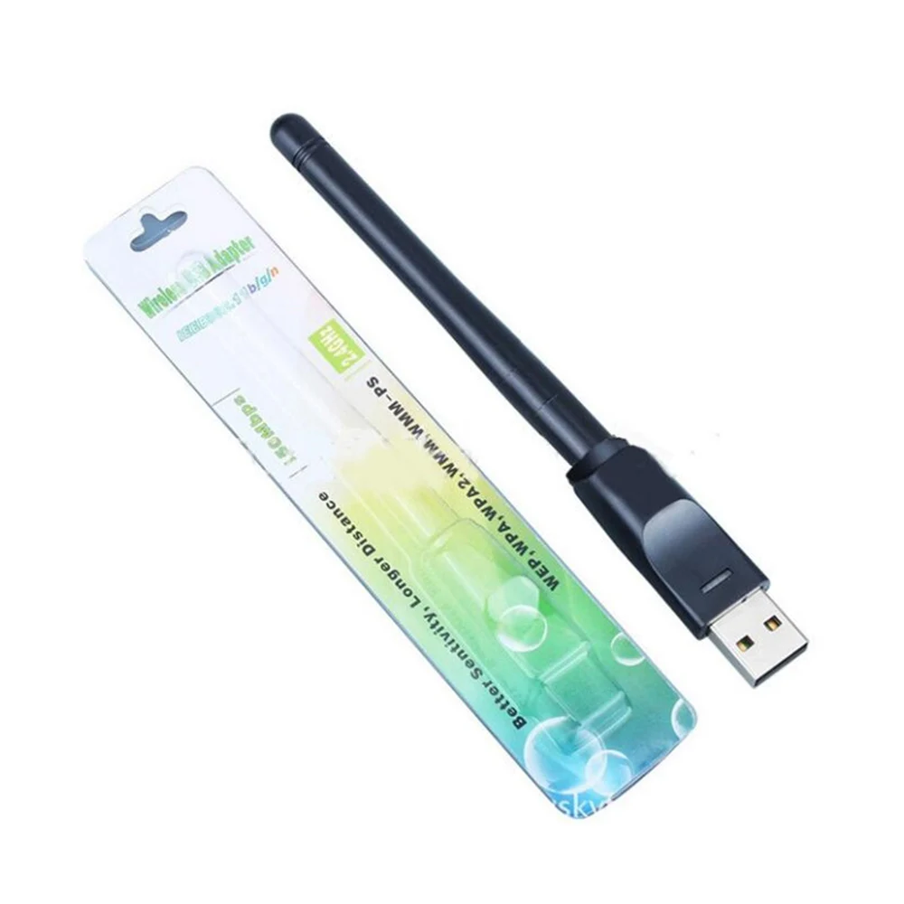 Мини беспроводной usb wifi 7601 2 4 ГГц дБи адаптер для детской и ТВ-приставки WiFI антенна