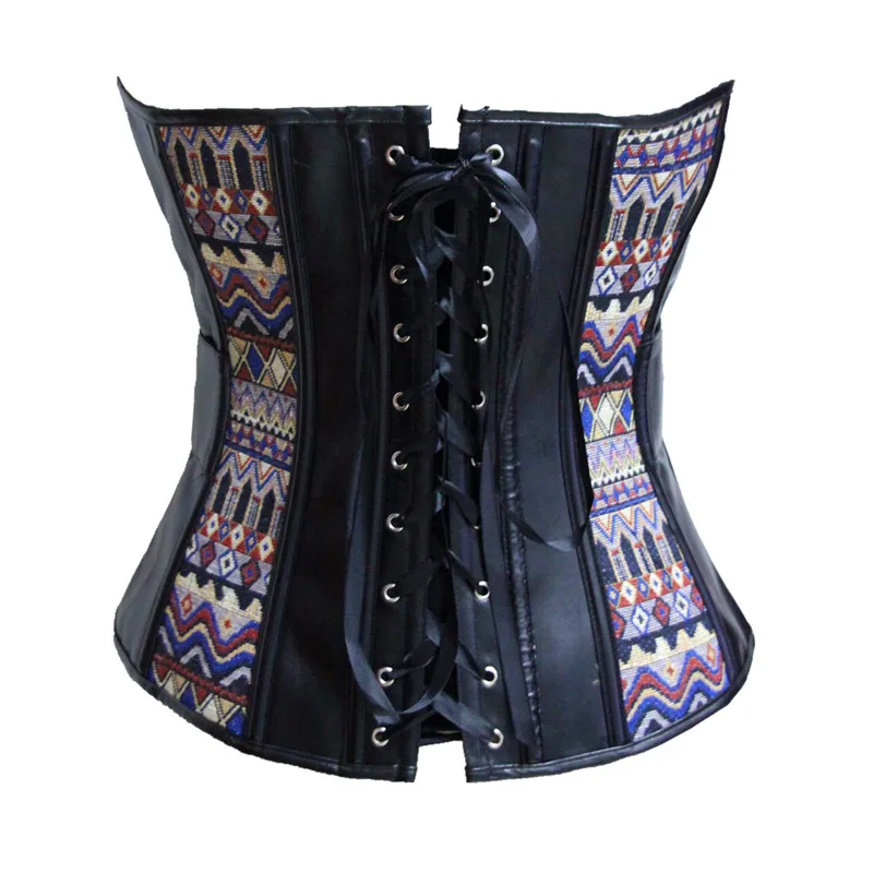 

Women's Back Underbust Corsets Sexy Gothic Korzet Waist Trainer Lace Up Bustiers Slim Steampunk Corset Top Cincher 2XL Plus Size