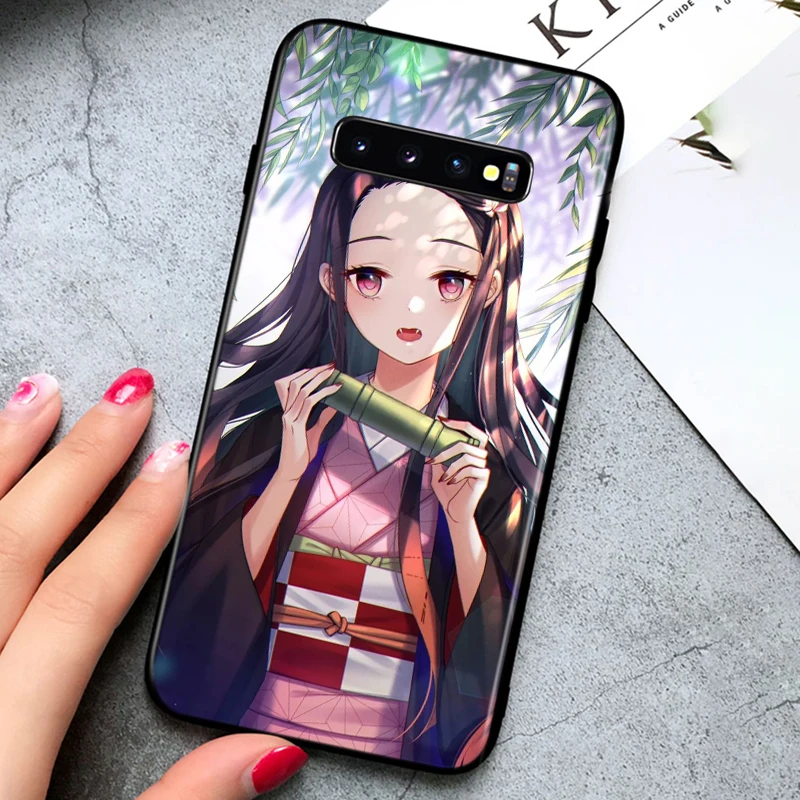 

Silicone shell Kimetsu No Yaiba for Samsung Galaxy Note 10 PLus 9 8 S10 5G S9 S8 S7 Plus Edge Phone Case